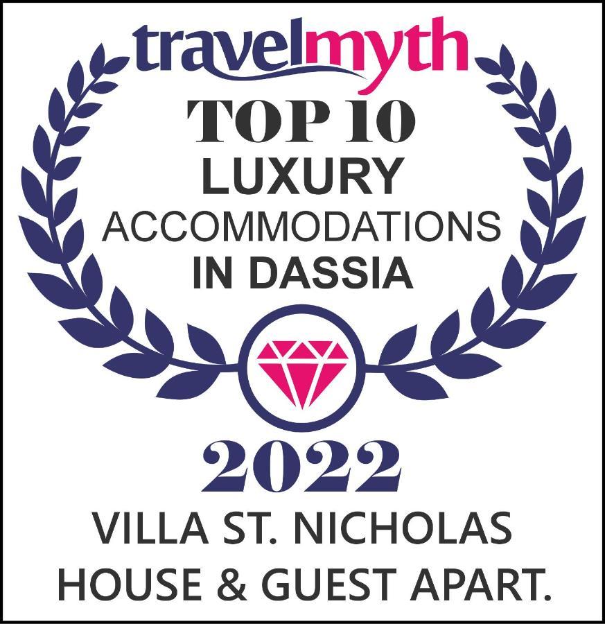 Villa St Nicholas House With Private Heated Pool Dassia  Ngoại thất bức ảnh